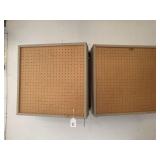 WALL CABINET WITH PEGBOARD DOOR FRONTS