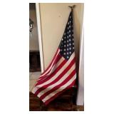 AMERICAN FLAG & POLE