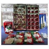 BOX LOT: CHRISTMAS Dï¿½COR- ORNAMENTS,