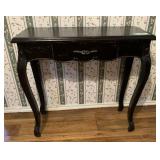 BLACK ENTRY/CONSOLE TABLE WITH 1 DRAWER
