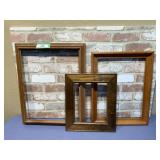 (3) WOOD FRAMES