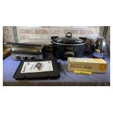 (4 PCS) SMALL APPLIANCES - CROCKPOT; CUISINART