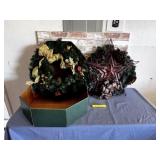 (2 BOXES) 2 CHRISTMAS WREATHS