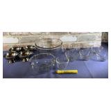 (12 PCS) ASSORTED BOWLS - 8 GLASS, 4 ALUMINUM ICE