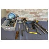 BOX LOT: ASSORTED TOOLS - FILE, BRUSHES, KNIFE,