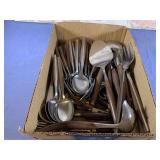 WOOD HANDLED CUTLERY; VADEN STAINLESS STEEL -