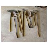 (9 PCS) ASSORTED LONG HANDLE GARDENDING TOOLS -