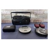 BOX LOT: GPX PORTABLE RADIO/CASSETTE PLAYER;