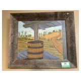 BARN WOOD FRAMED PAINTING