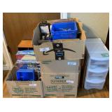 GROUP OF ASSORTED OFFICE SUPPLIES - MAIL SORTER ,