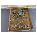 BOX LOT: ASSORTED PEG BOARD HOOKS