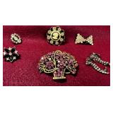 (6 PCS/PAIRS)  ASSORTED VINTAGE JEWELRY