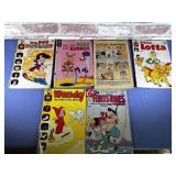 (6) VINTAGE COMIC BOOKS - HARVEY COMICS; GOLD KEY;