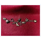 CHARM BRACELET WITH 11 CHARMS -