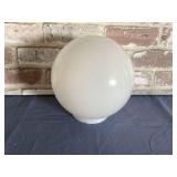 WHITE GLASS LIGHT GLOBE - 8"