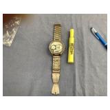 VNTG MENS NY LONDON WATCH W/ METAL STRAP
