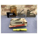 COLLECTION OF STAPLE GUNS & STAPLES