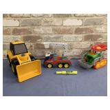 3 PCS ASSORTED PLASTIC TOY TRUCKS