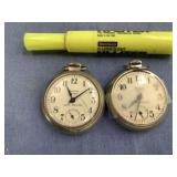 2 PC VNTG WESTCLOX POCKET WATCHES