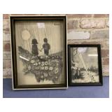 2 VINTAGE FRAMED PRINTS