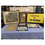 ASSORTED FRAMED PRINTS: