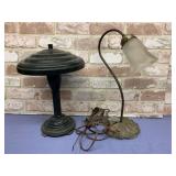 2 VINTAGE LAMPS
