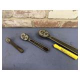 3 PC PLOMB RATCHETS ( 1/4 " ,3/8", 1/2 " DRIVE SET