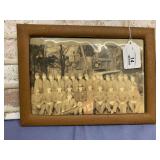 VNTG MILITARY GROUP PHOTO WW1 ERA