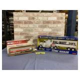 2 PC " TOUGH STEEL" TOY SEMI TRUCKS ( WALMART