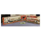 2 PC " TOUGH STEEL" TOY SEMI TRUCKS ( WALMART