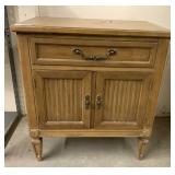 MID CENTURY WALNUT BEDSIDE TABLE