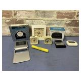 COLLECTION OF TRAVEL ALARM CLOCKS