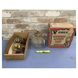 VNTG AMERICAN EAGLE ANTIQUE LAMP IN ORIG BOX