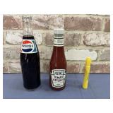 2 PC HEINZ KETCHUP & PEPSI COLA BOTTLE RADIOS