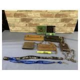 COLLECTION OF BILLFOLDS & LANYARDS