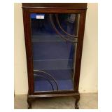 VNTG CURIO CABINET W/ GLASS SHELVES