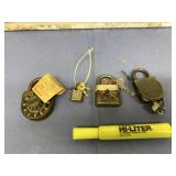 COLLECTION OF VINTAGE LOCKS WITH KEYS