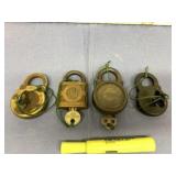 COLLECTION OF VINTAGE LOCKS WITH KEYS