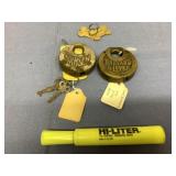 COLLECTION OF VINTAGE LOCKS WITH KEYS