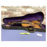 VINTAGE VIOLIN, CASE & BOW