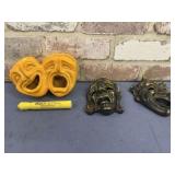 DECORATIVE MASKS- COMEDY & TRAGEDY THEATRICAL