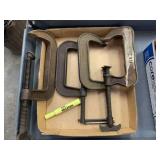 4 PC LARGE C-CLAMPS - US MADE
