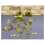 BRASS SCROLL FAUX HINGES (50 PC)