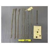 8 PCS. POCKET WATCH VINTAGE CHAINS