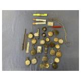 LARGE SELECTION OF POCKET WATCH PARTS & PIECES