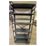 METAL ADJUSTABLE SHELVING UNIT