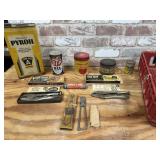 SELECTION OF VINTAGE PRODUCT ADVERTISING ITEMS