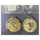 2 OLD POCKET WATCHES-ROUGH CONDITION