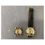 2 PCS ROSS PEROT WATCHES, ONE NEEDS A BAND