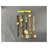 8 PCS WATCHES WITH & WITHOUT BANDS, 1 WATCH